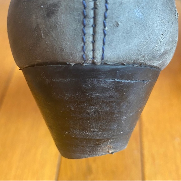 Aldo Leather Cowboy Ankle Booties Grey - Picture 7 of 10